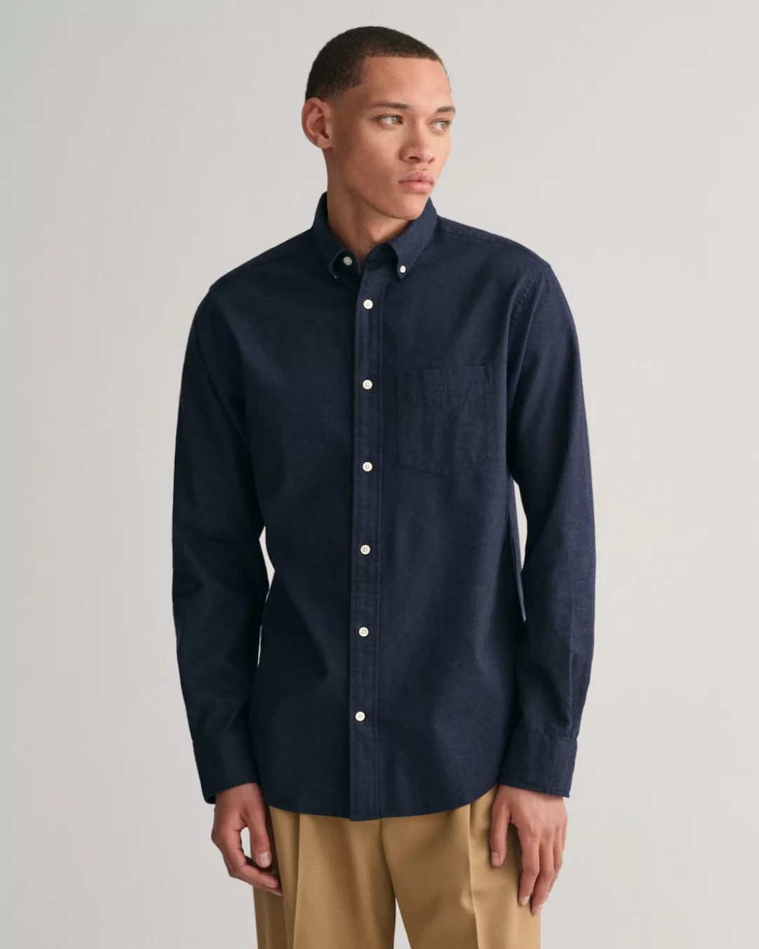 Gant Langarmhemd REG FLANNEL MELANGE SHIRT günstig online kaufen