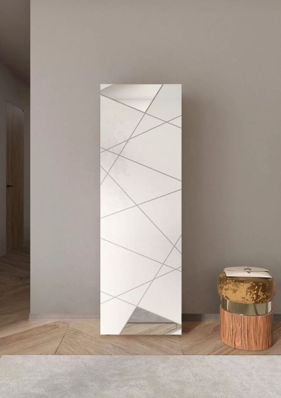INOSIGN Garderobenschrank Vittoria mit Spiegel und Siebdruck Breite 60 cm, günstig online kaufen