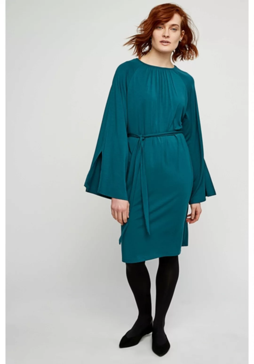 Tencel Kleid - Vella Dress - Turquoise günstig online kaufen