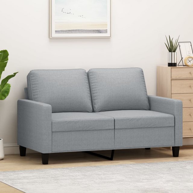 vidaXL Sofa 2-Sitzer-Sofa Dunkelgrau 120 cm Stoff günstig online kaufen