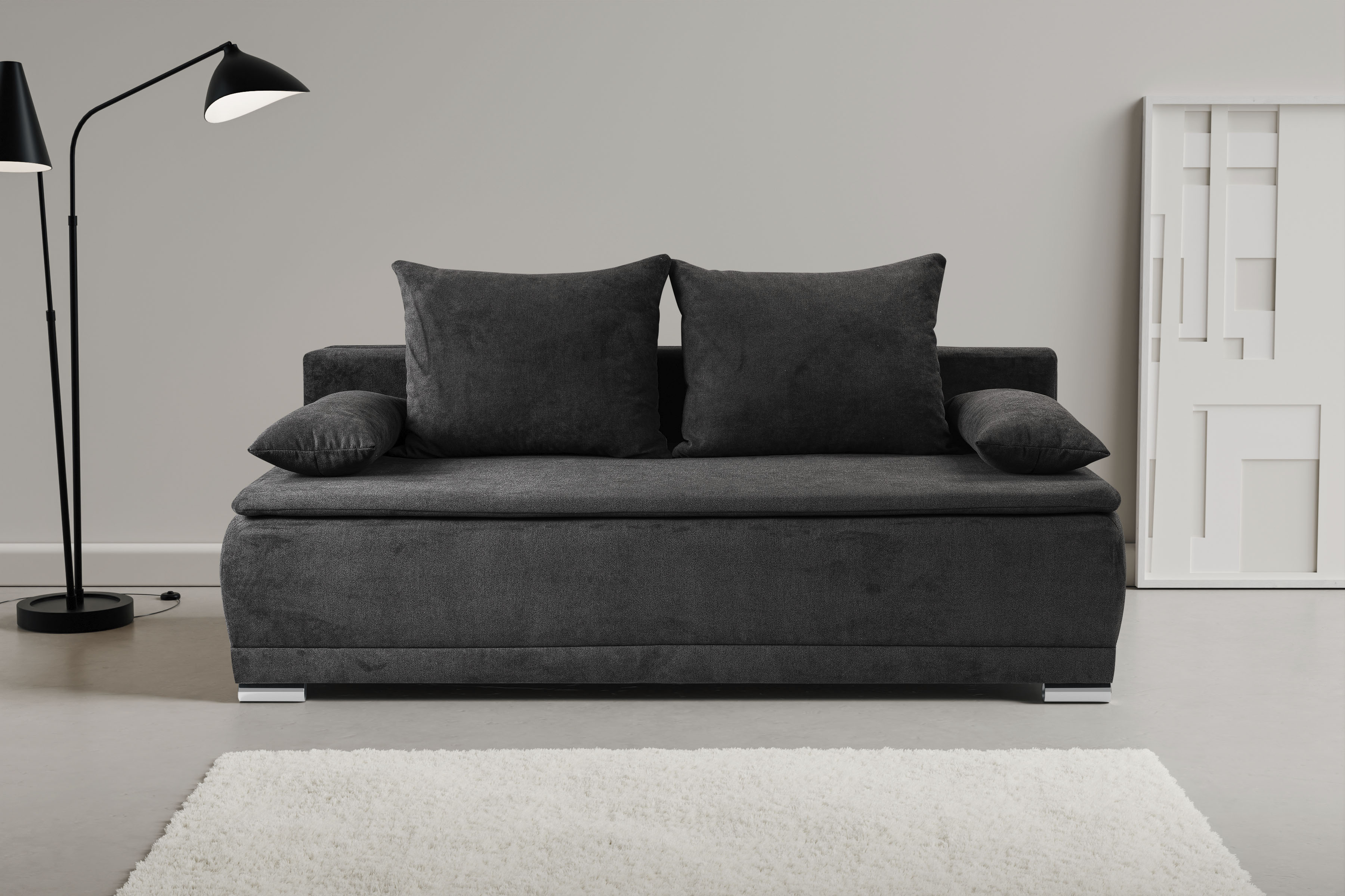 WERK2 Schlafsofa "Biggi komfortabel & elegant, Schlaffunktion, Bettkasten, günstig online kaufen