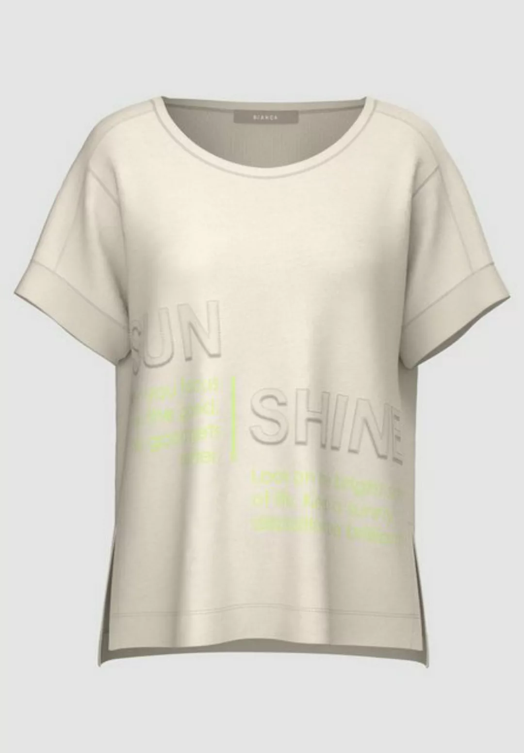 bianca Kurzarmshirt MINA mit angesagtem Details in absoluter Trendfarbe günstig online kaufen