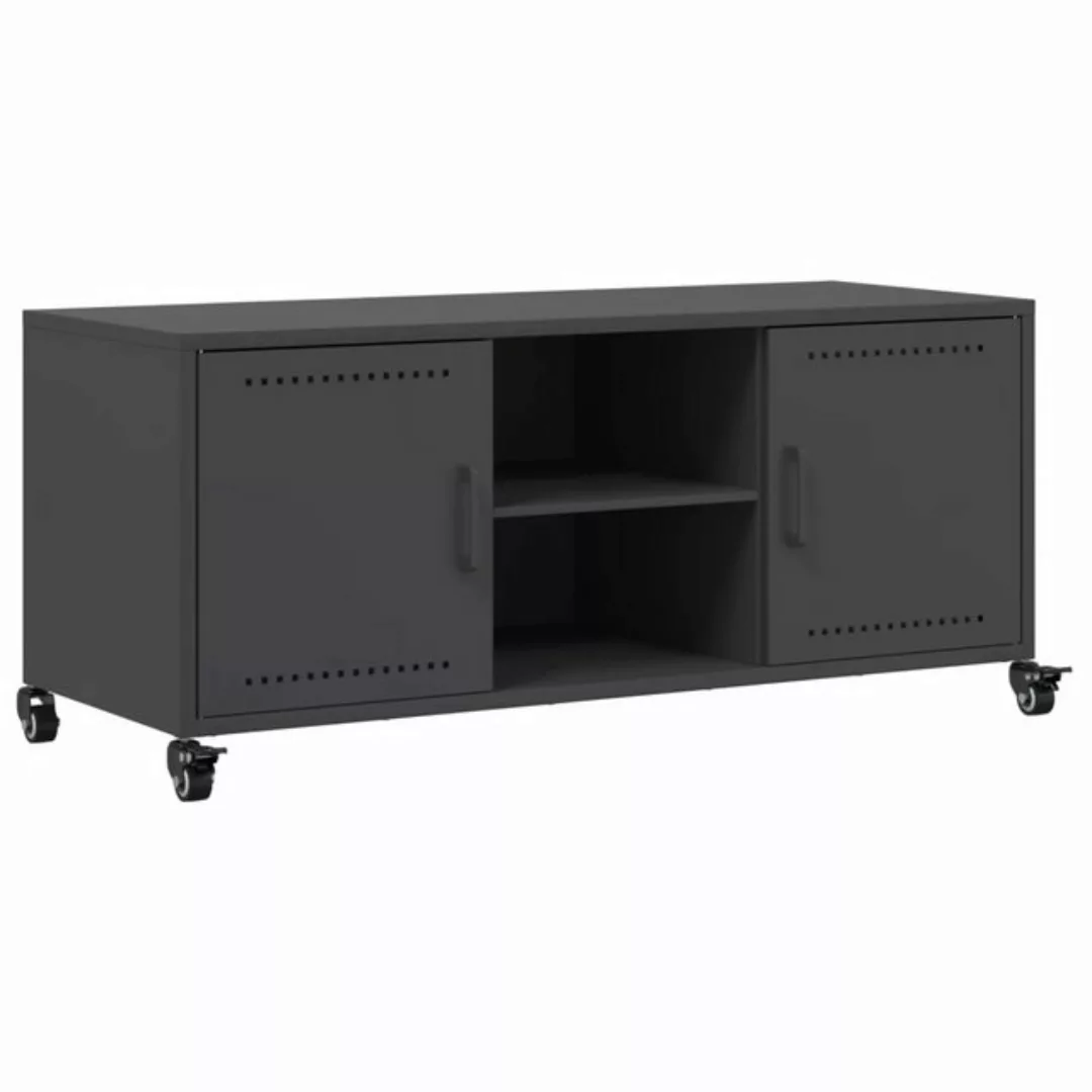 vidaXL TV-Schrank TV-Schrank Schwarz 100,5x39x43,5 cm Stahl (1-St) günstig online kaufen