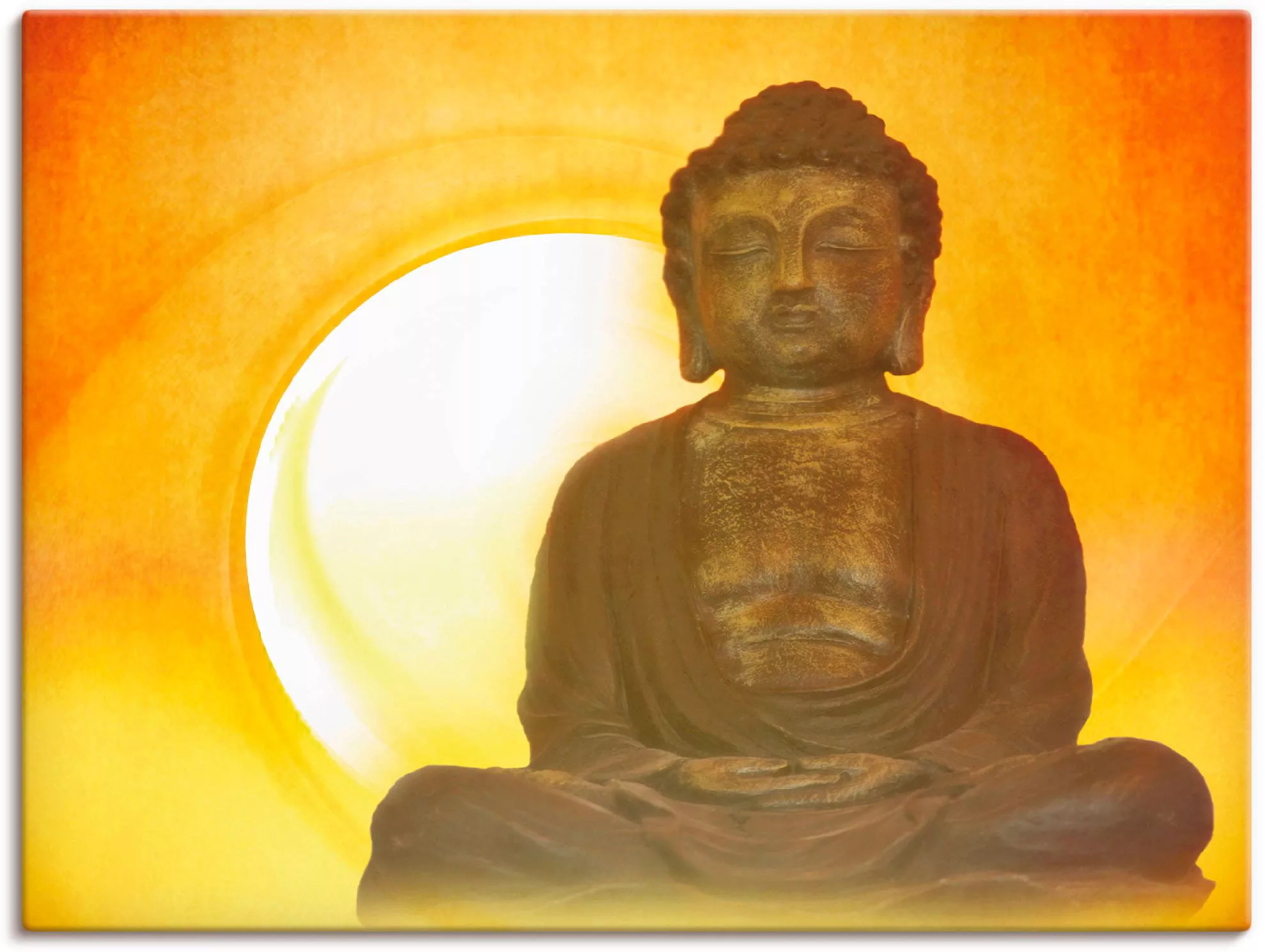 Artland Wandbild »Buddha 2«, Religion, (1 St.), als Leinwandbild, Poster, W günstig online kaufen