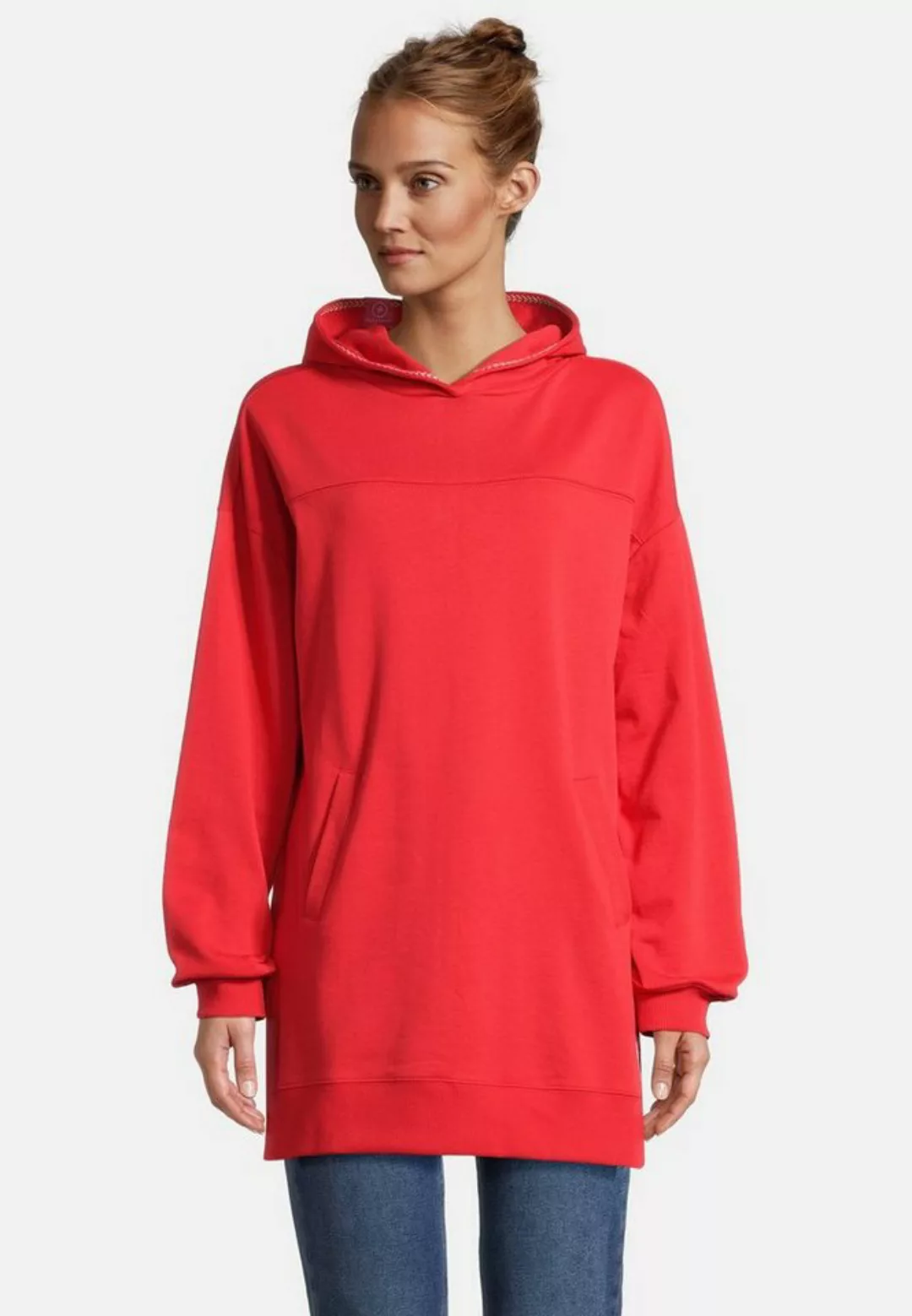 salzhaut Kapuzenpullover Damen Longhoodie Möhl mit Seitenschlitzen - Langer günstig online kaufen