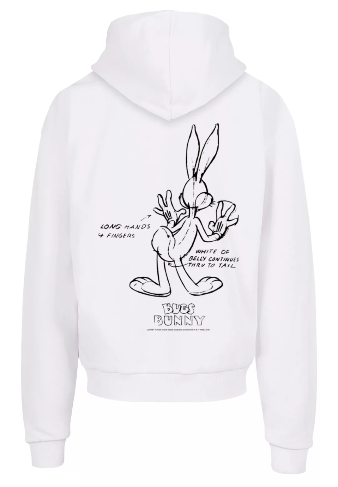 F4NT4STIC Kapuzenpullover "Looney Tunes Bugs Bunny White Belly" günstig online kaufen