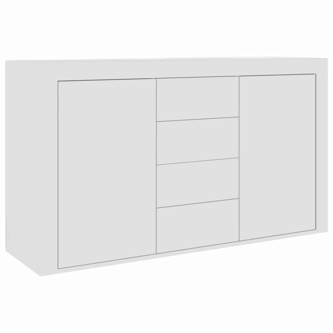 Sideboard Weiß 120ã36ã69 Cm Spanplatte günstig online kaufen