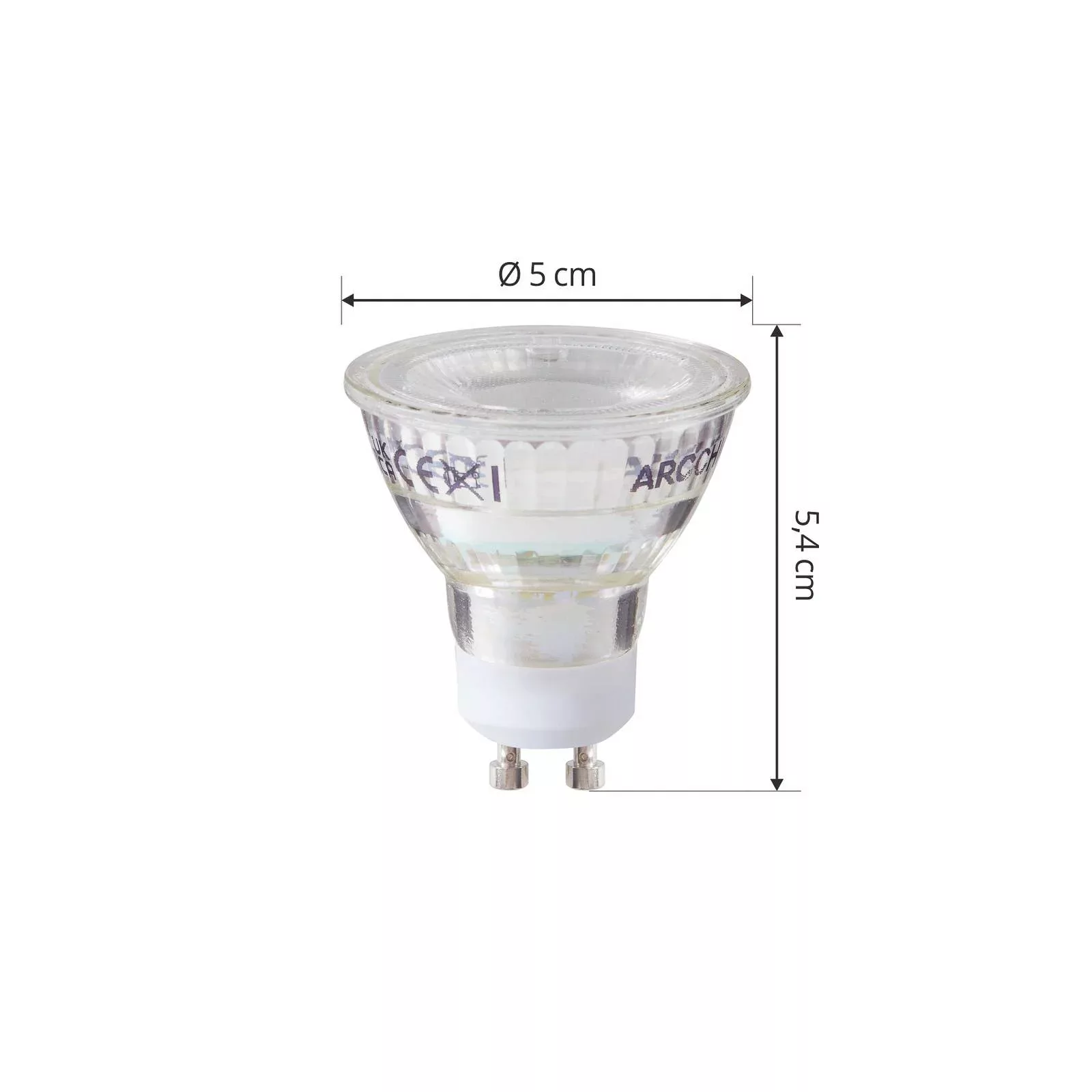 Arcchio LED-Leuchtmittel GU10 2,5W 6500K 450lm Glas 5er-Set günstig online kaufen