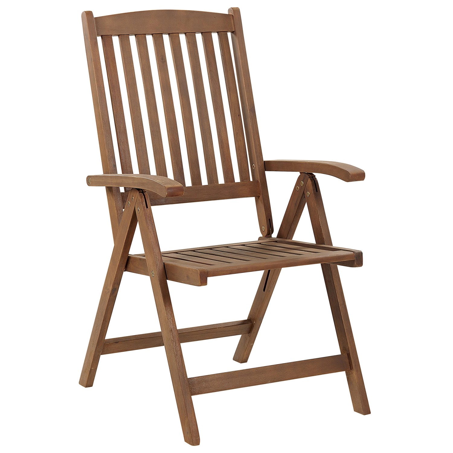 Beliani Klappbare Gartenmöbel Dunkler Holzfarbton 69x54x105 günstig online kaufen