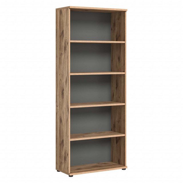 xonox.home Mehrzweckschrank Regal Büroregal MASON 200x80 cm in Nox Eiche un günstig online kaufen