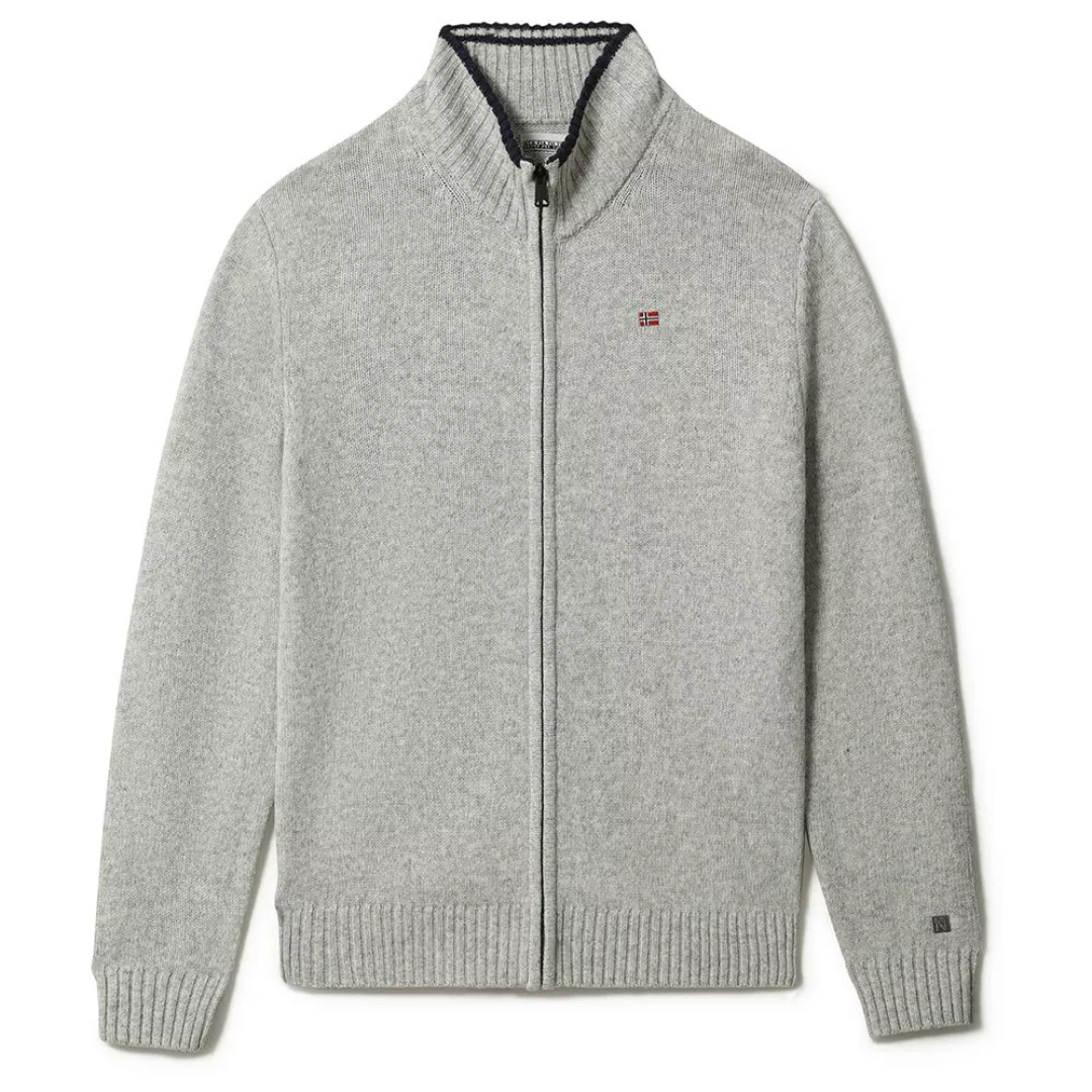 Napapijri Dain Fz 3 Pullover 2XL Medium Grey Melange günstig online kaufen