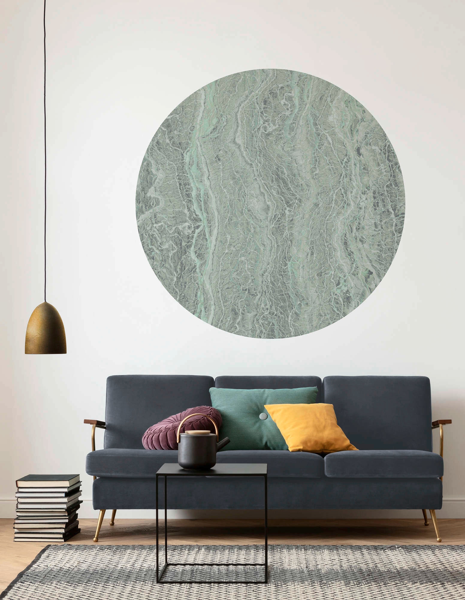 Komar Fototapete Green Marble D: ca. 125 cm günstig online kaufen