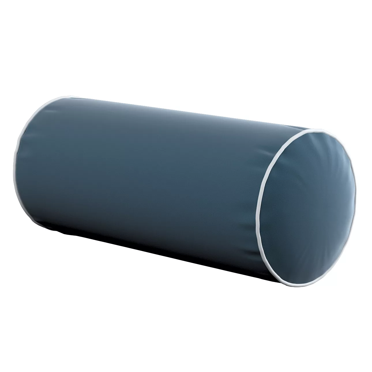Einfache Nackenrolle mit Einfassband, blau, Ø16 x 40 cm, Velvet (704-16) günstig online kaufen