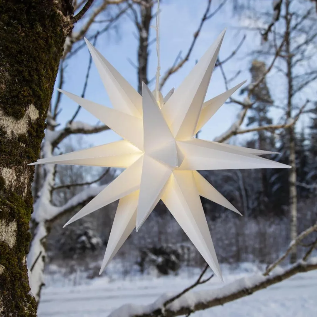 LED Lichtobjekt Alice Stern in Weiß 0,43W IP44 günstig online kaufen