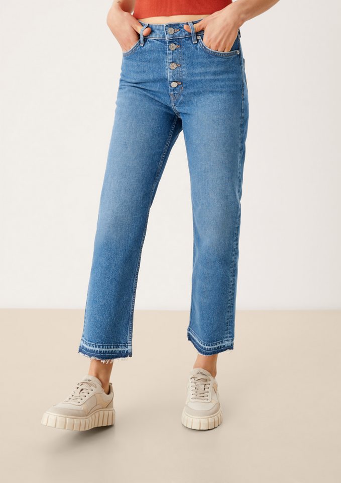 s.Oliver 7/8-Jeans Regular: Cropped Jeans Waschung günstig online kaufen