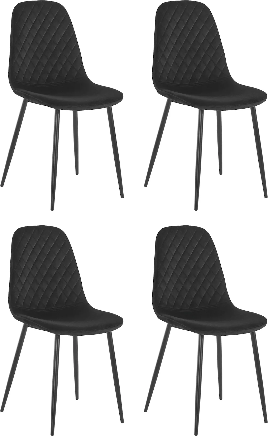 HELA Esszimmerstuhl "Sabrina", (Set), 4 St., Samtvelours, 2 und 4 Stück, Kü günstig online kaufen