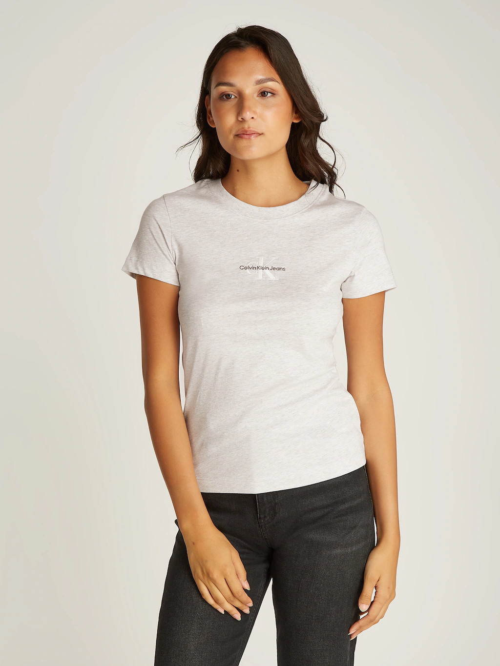 Calvin Klein Jeans T-Shirt "MONOLOGO SLIM TEE", mit Logoprägung günstig online kaufen