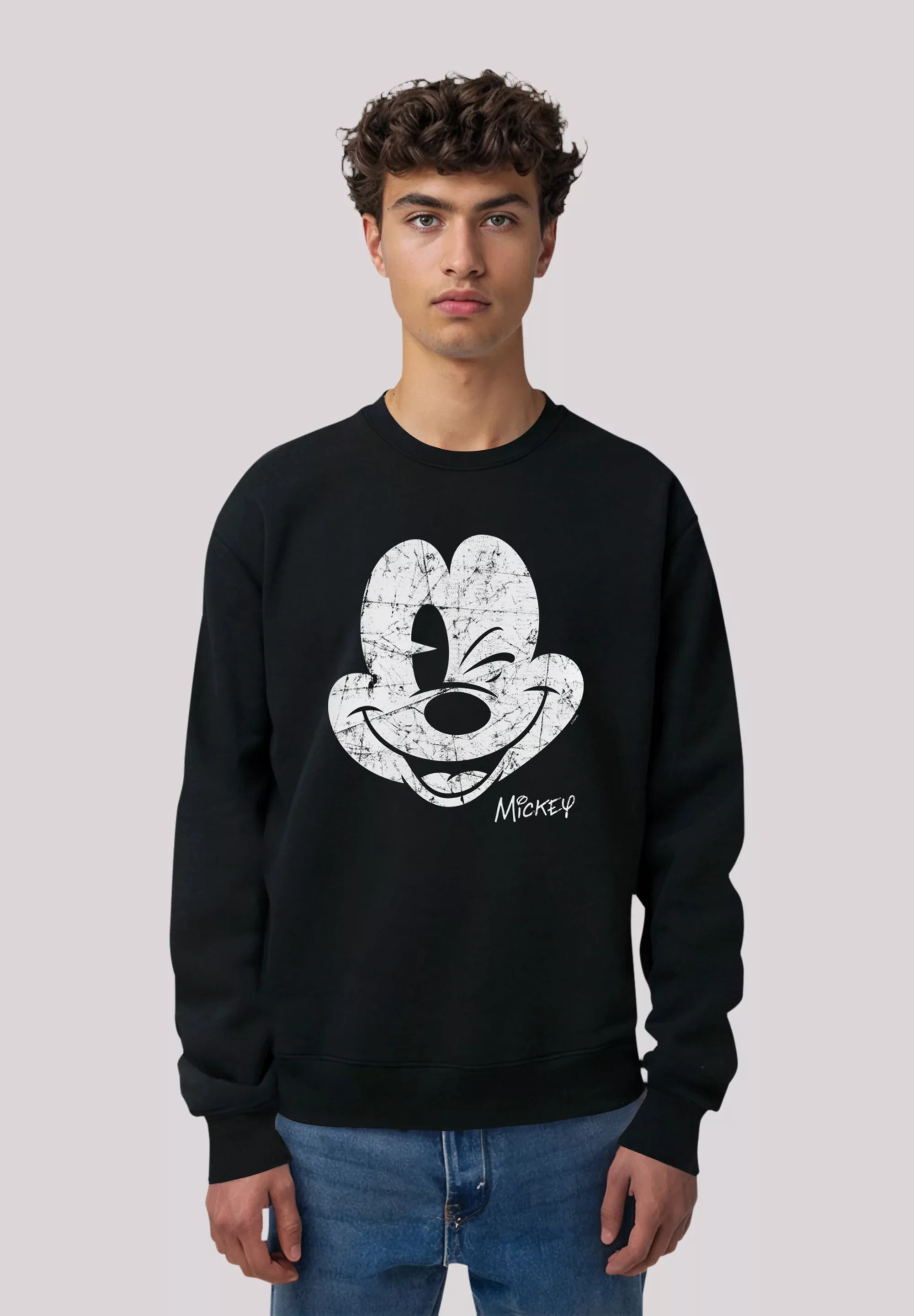 F4NT4STIC Sweatshirt "Disney Micky Maus Gesicht Vintage Look", Premium Qual günstig online kaufen