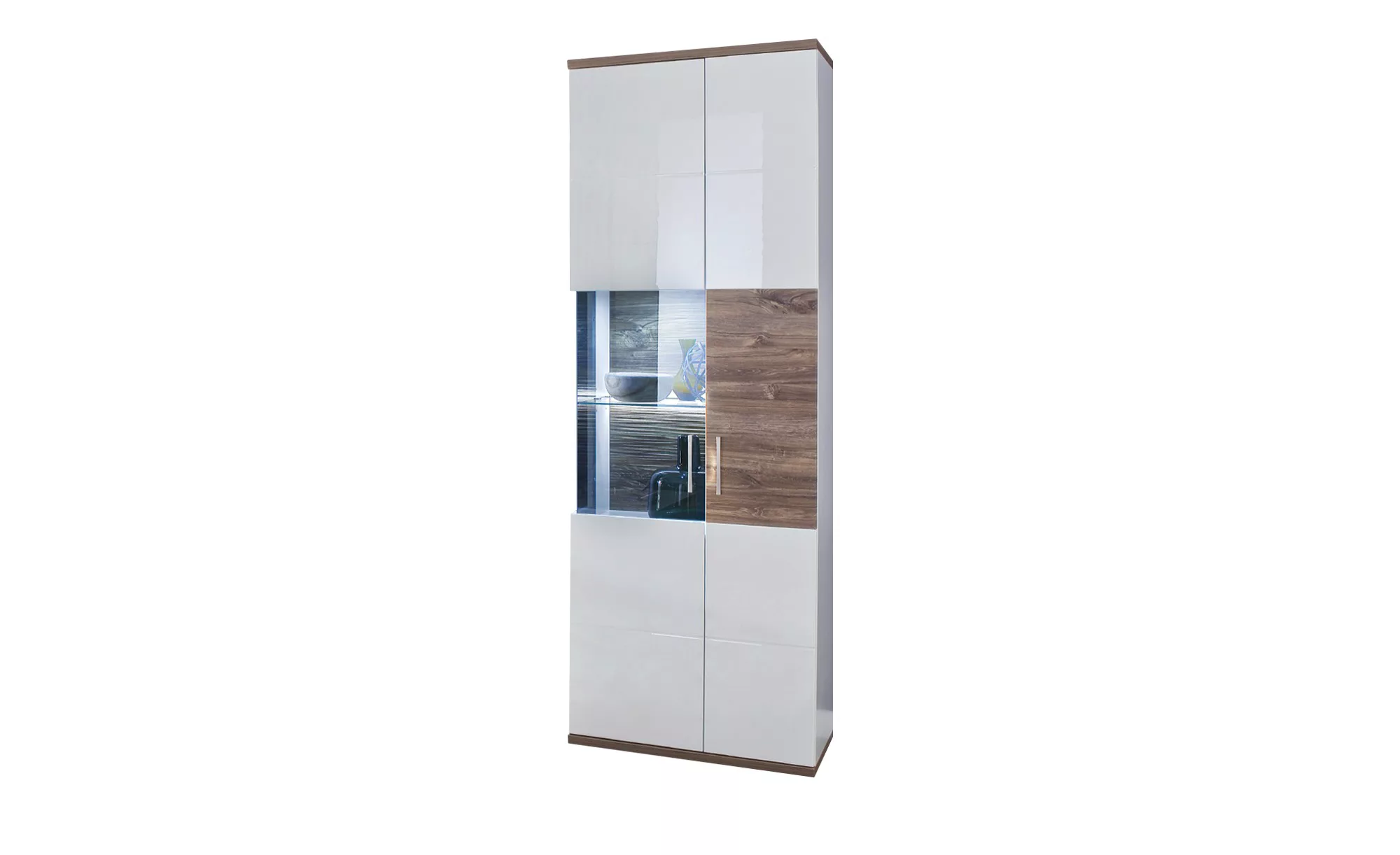 uno Vitrine  Zypern ¦ weiß ¦ Maße (cm): B: 70 H: 199 T: 37 Schränke > Vitri günstig online kaufen