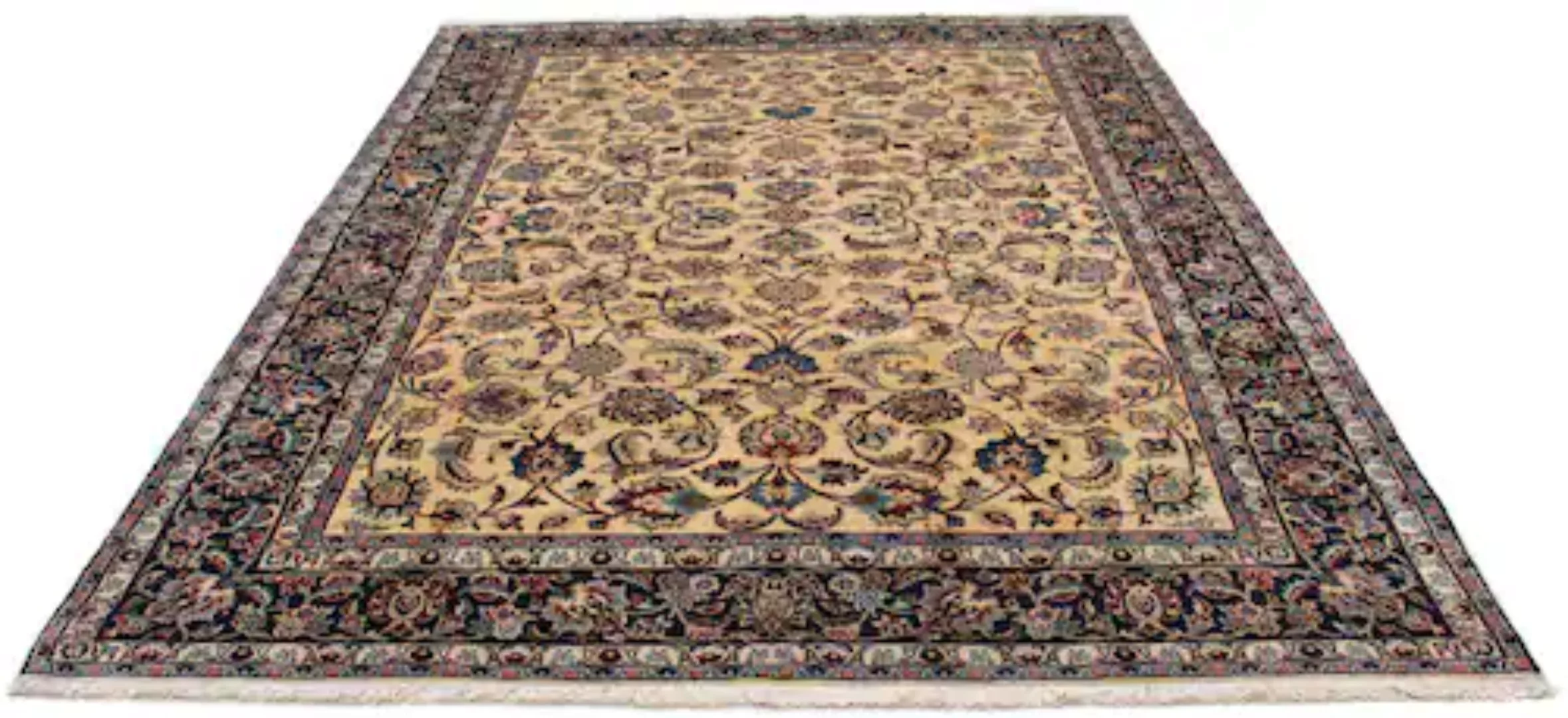 morgenland Wollteppich »Maschad Blumenmuster Beige 290 x 194 cm«, rechtecki günstig online kaufen