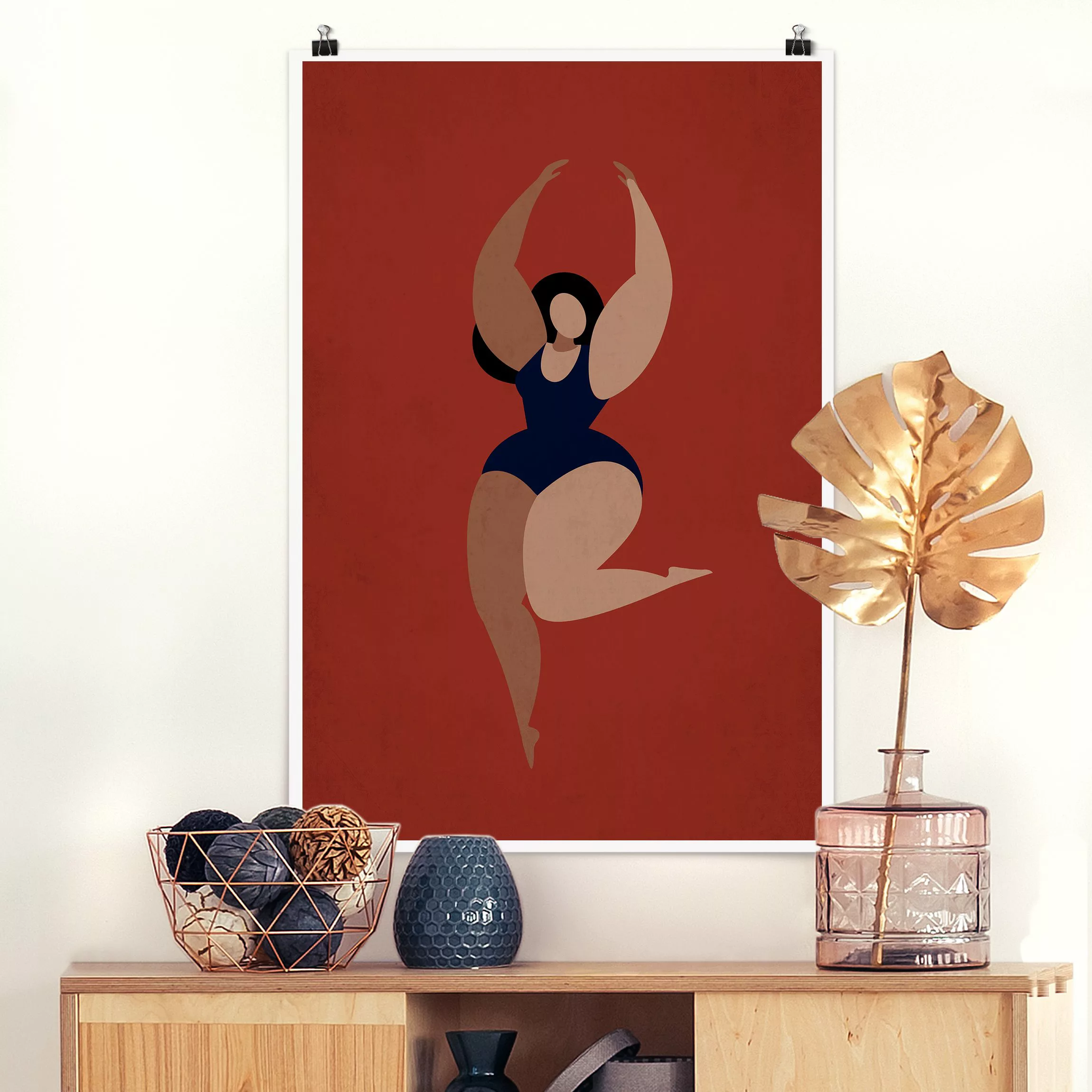 Poster Miss Dance Blau günstig online kaufen