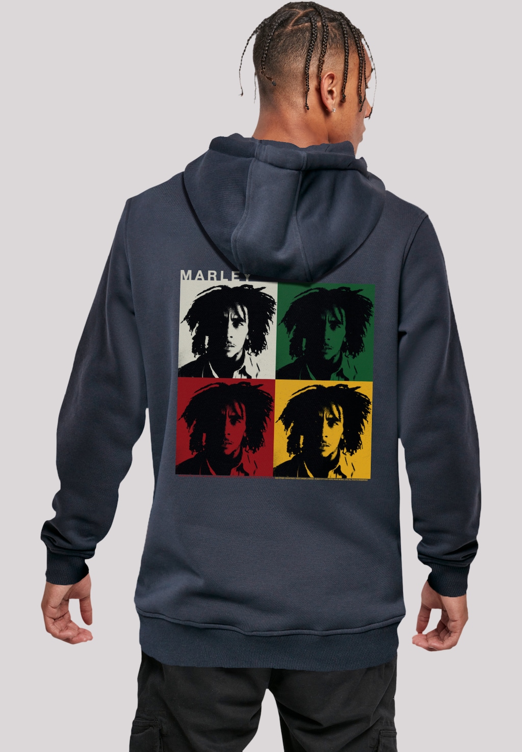 F4NT4STIC Kapuzenpullover "Bob Marley Colour Blocks Two Sleeves Reggae Musi günstig online kaufen