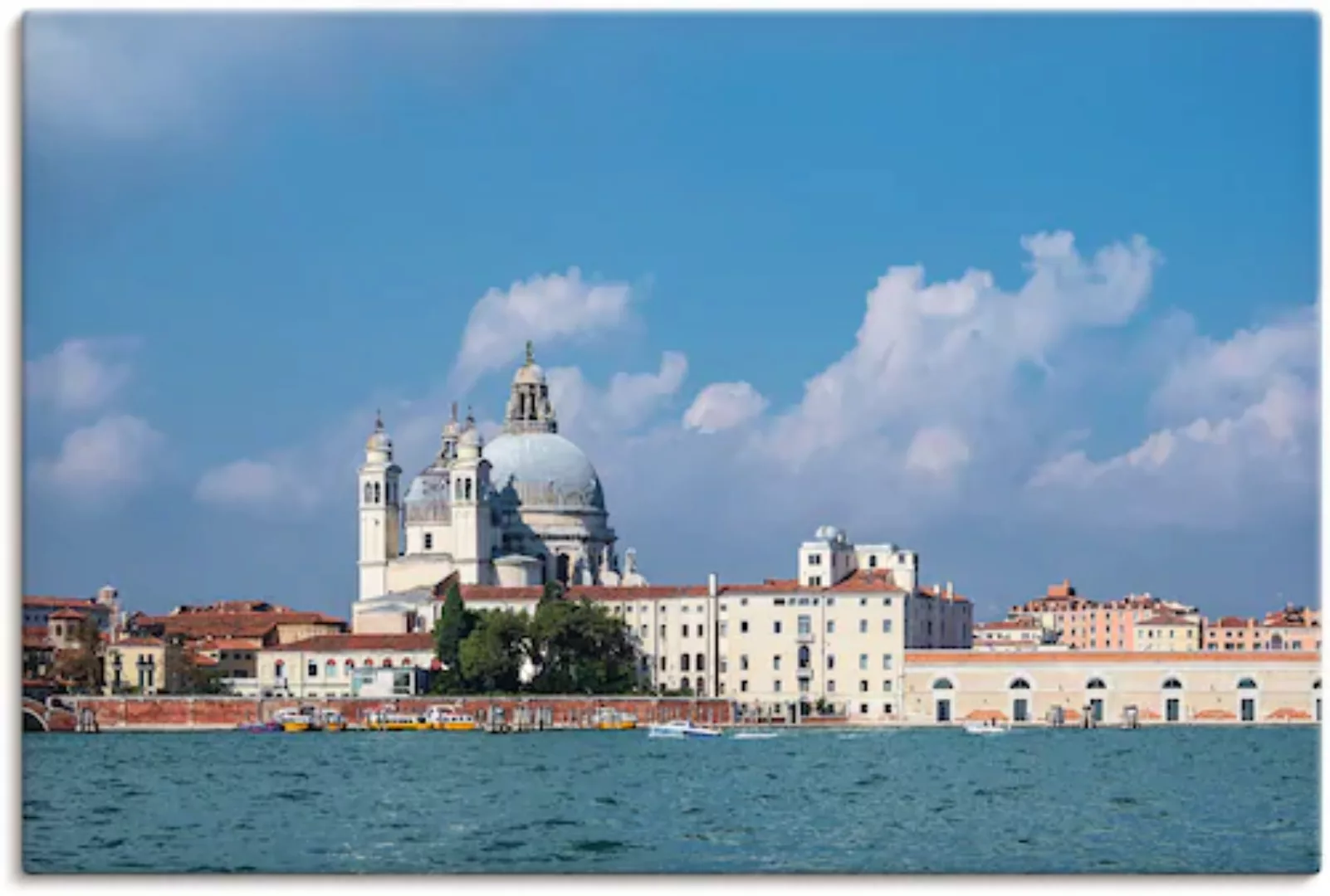Artland Leinwandbild »Blick auf historische Gebäude Venedig II«, Venedig, ( günstig online kaufen