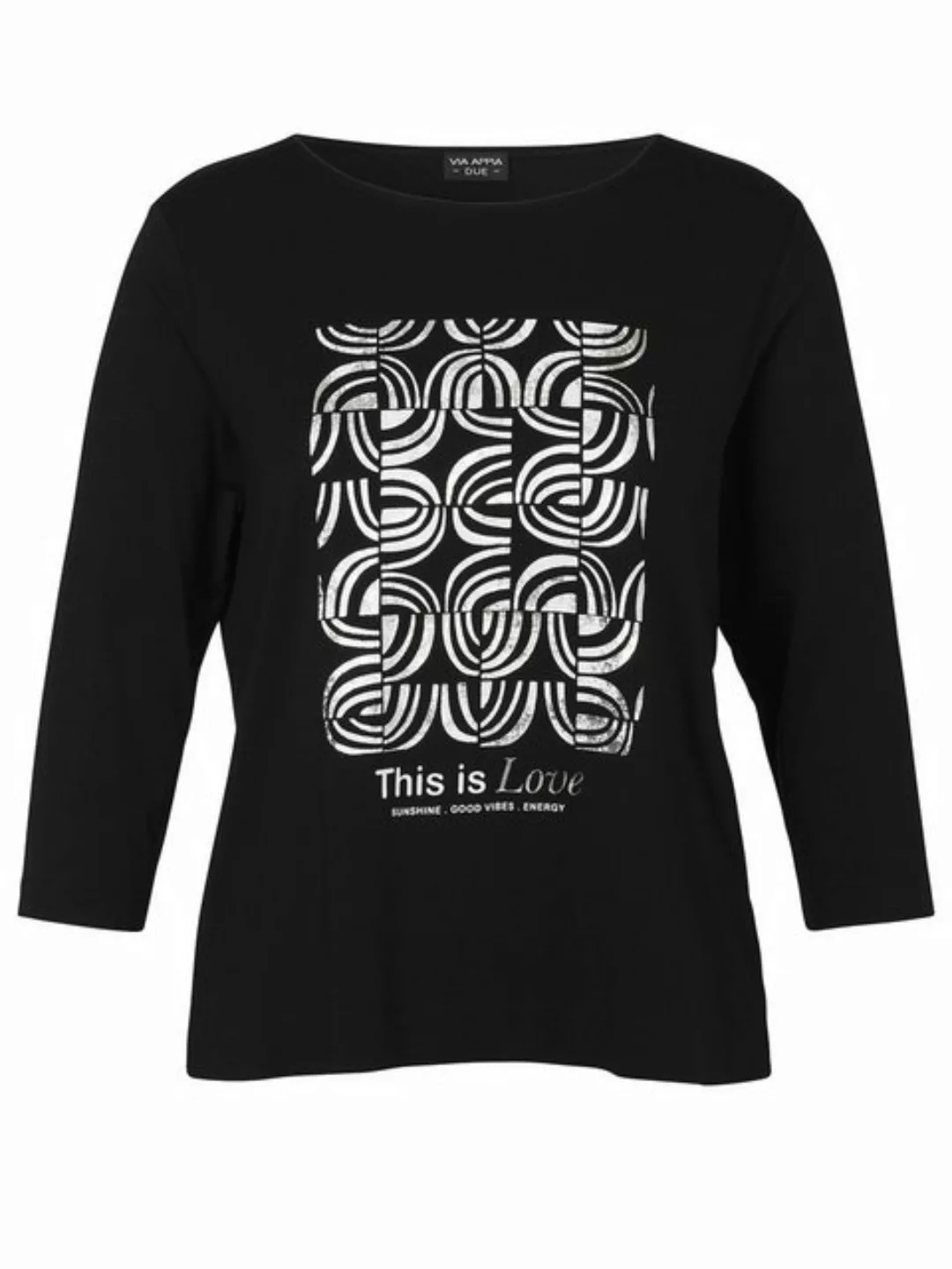 VIA APPIA DUE Print-Shirt mit grafischem Muster günstig online kaufen