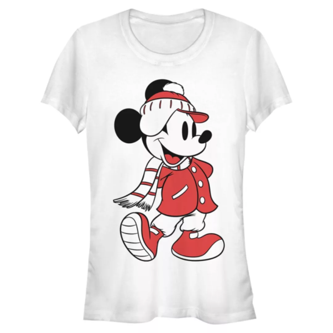 Disney - Micky Maus - Micky Maus Mickey Winter Fill - Frauen T-Shirt günstig online kaufen