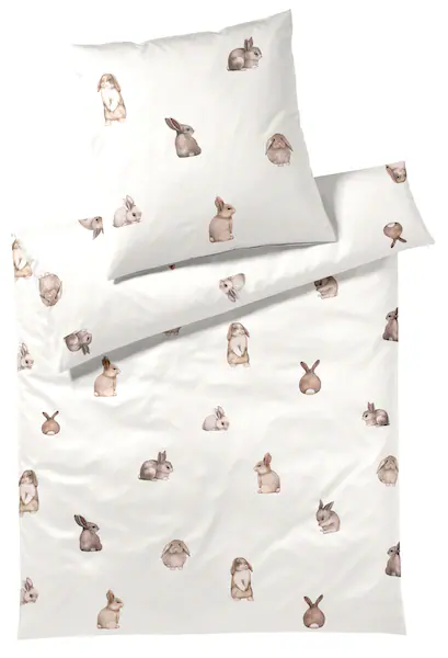 Elegante Bettwäsche »Bunnies«, angenehmes Hautgefühl günstig online kaufen