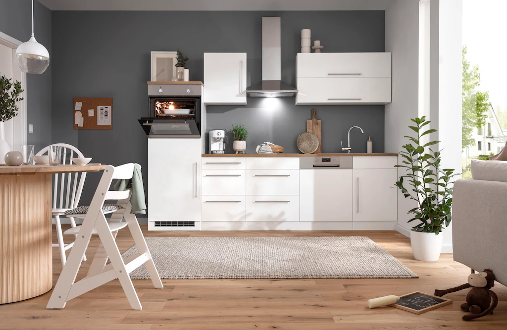 Kochstation Küchenzeile "KS-Samos", ohne E-Geräte, Breite 280 cm günstig online kaufen