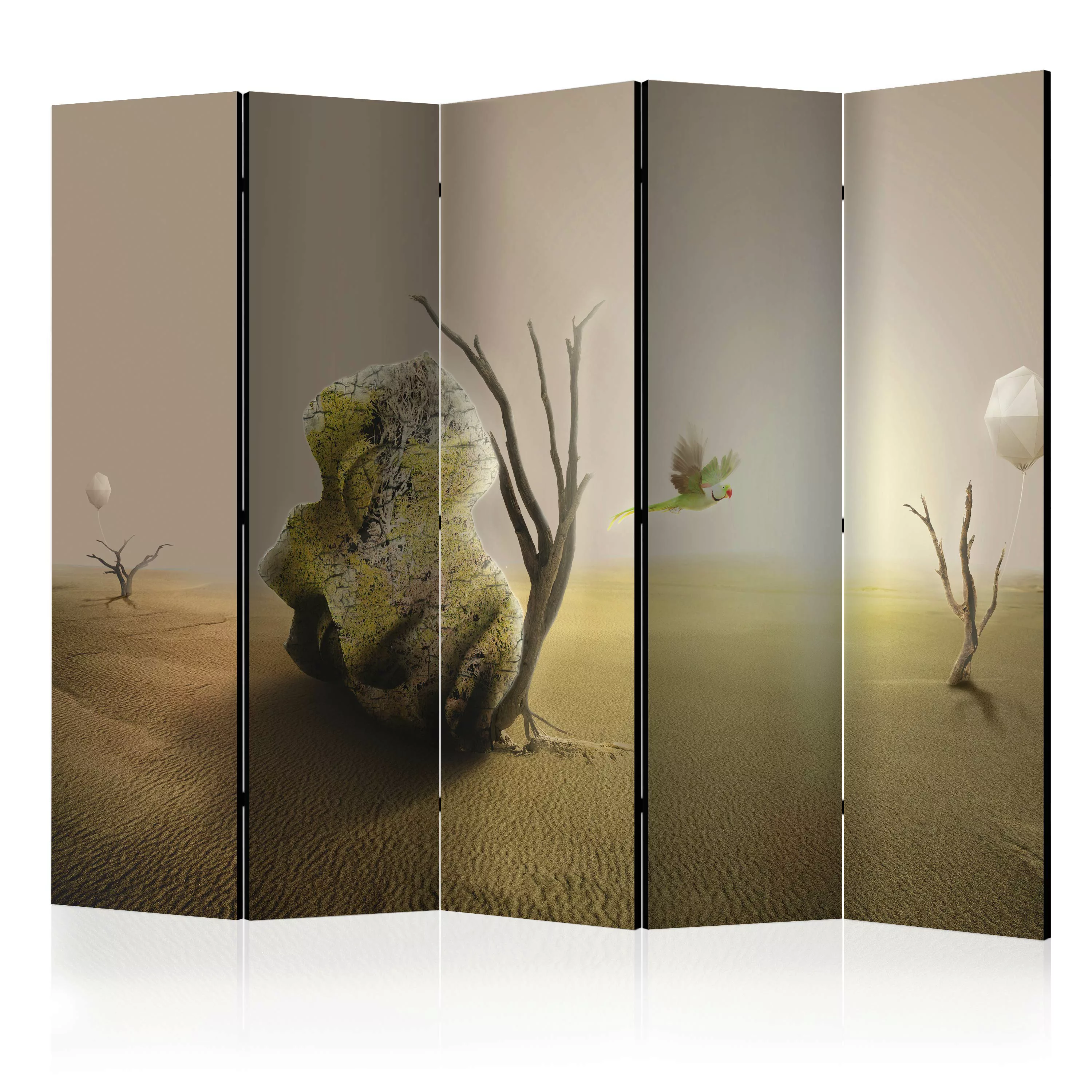 5-teiliges Paravent - Abandoned Mask Ii [room Dividers] günstig online kaufen