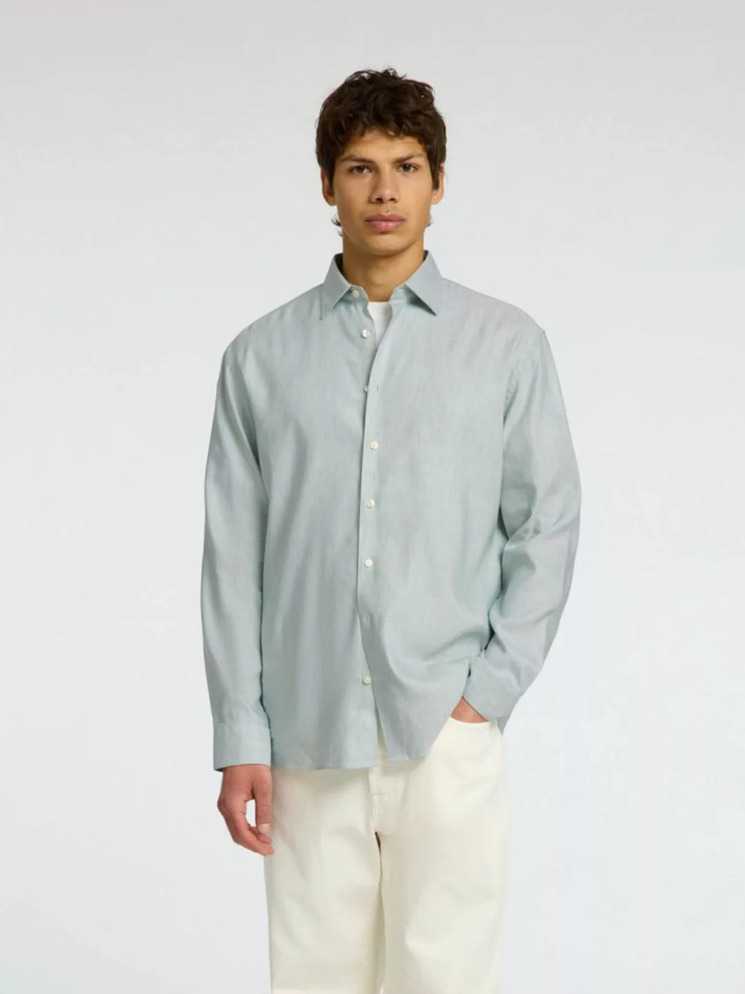 SELECTED HOMME Langarmhemd SLHREG-LEO LIGHT SHIRT LS NOOS günstig online kaufen