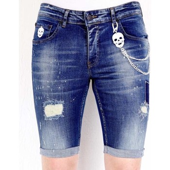 Local Fanatic  7/8 & 3/4 Hosen Stretch Shorts Farbspritzer günstig online kaufen