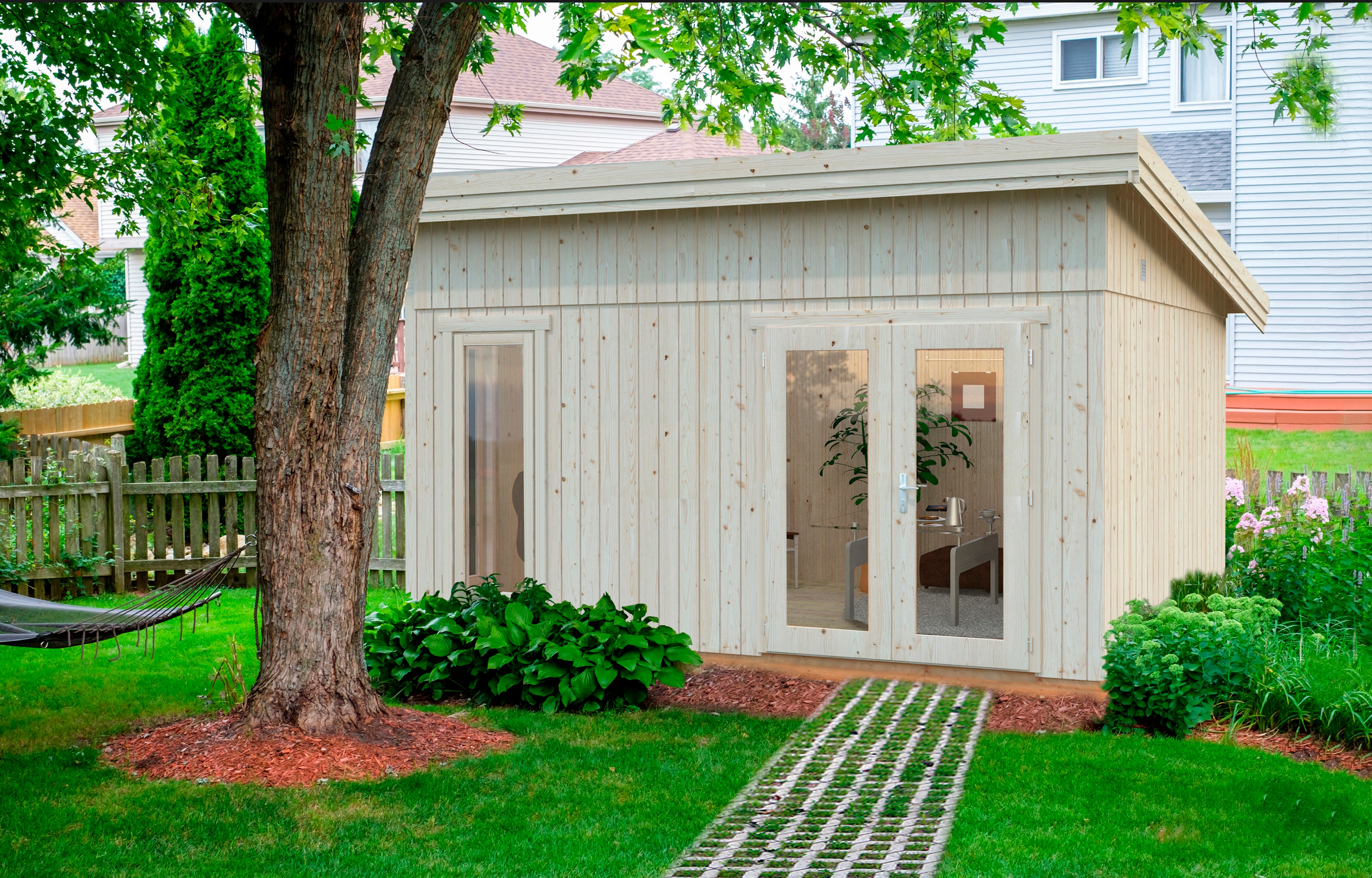 Palmako Gartenhaus "Nordic Haus Simone", inklusive Fußboden günstig online kaufen