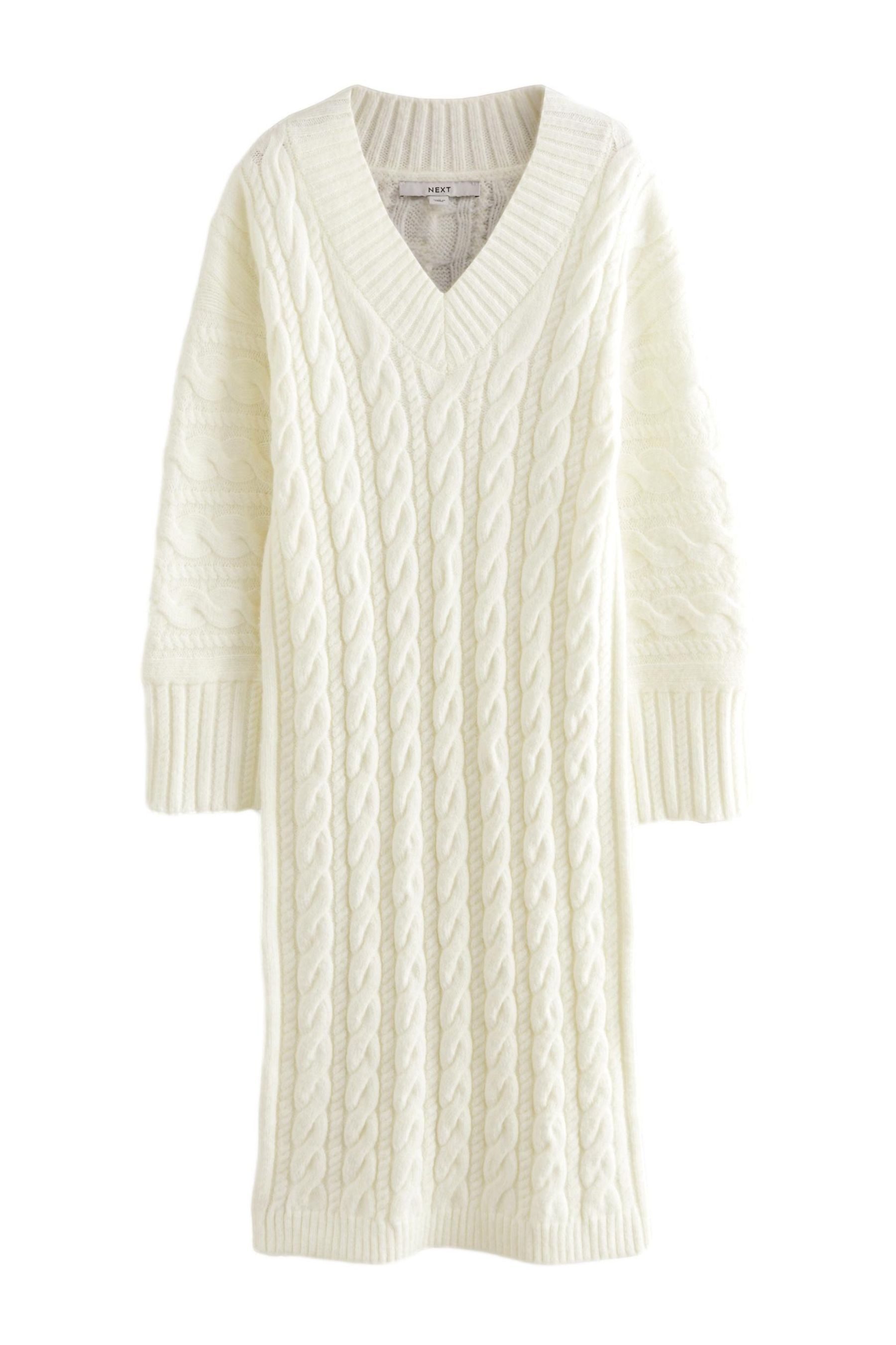 Next Strickkleid Midi-Strickkleid mit Zopfmuster und günstig online kaufen