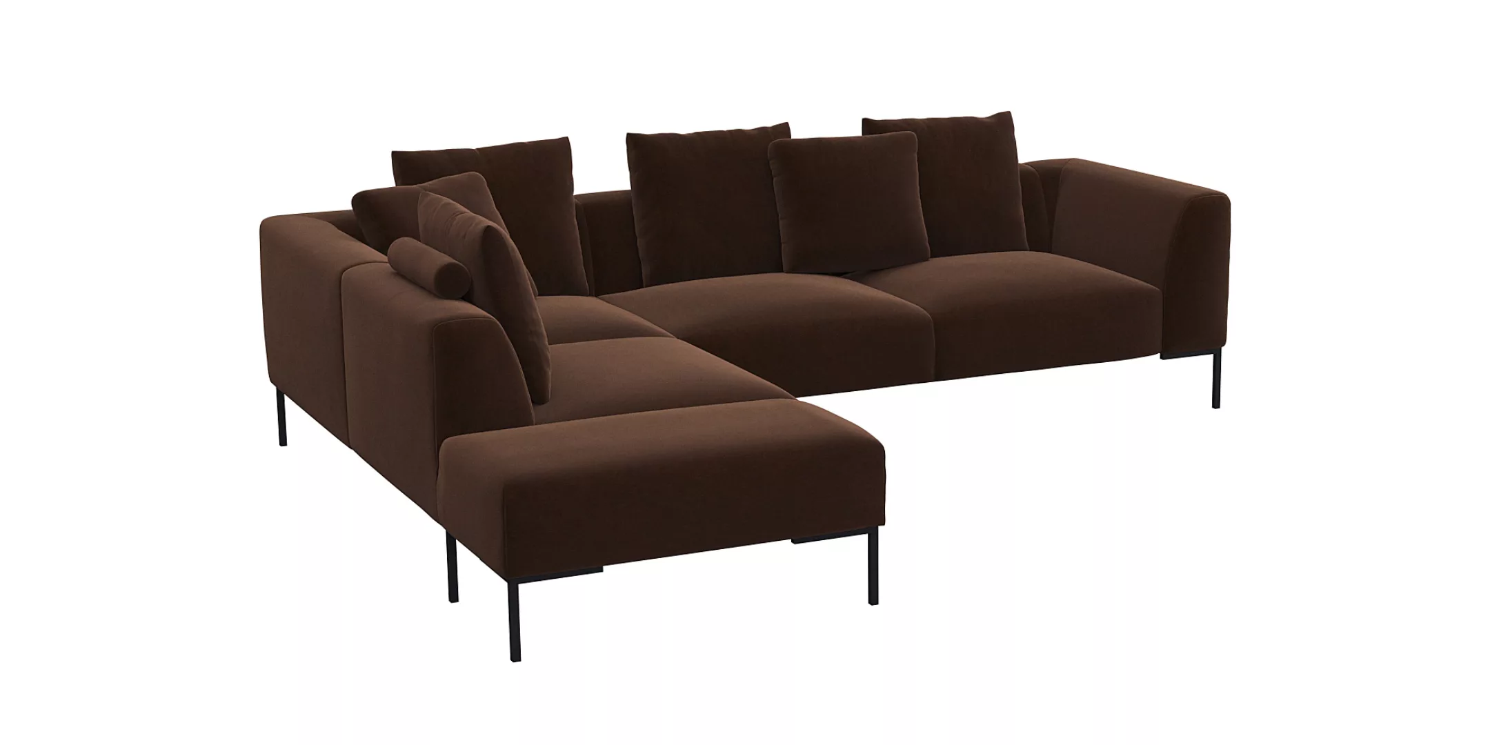 FLEXLUX Ecksofa »Sava Designsofa, bequem und komfortabel, L-Form«, Taschenf günstig online kaufen