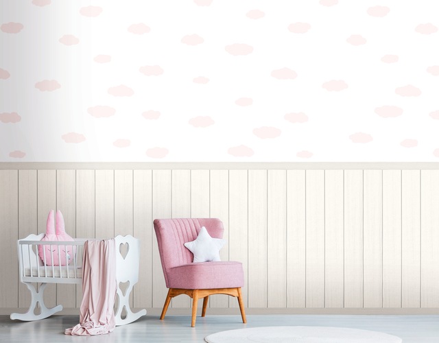 A.S. Création Vliestapete Wallpanel Wolken Creme günstig online kaufen