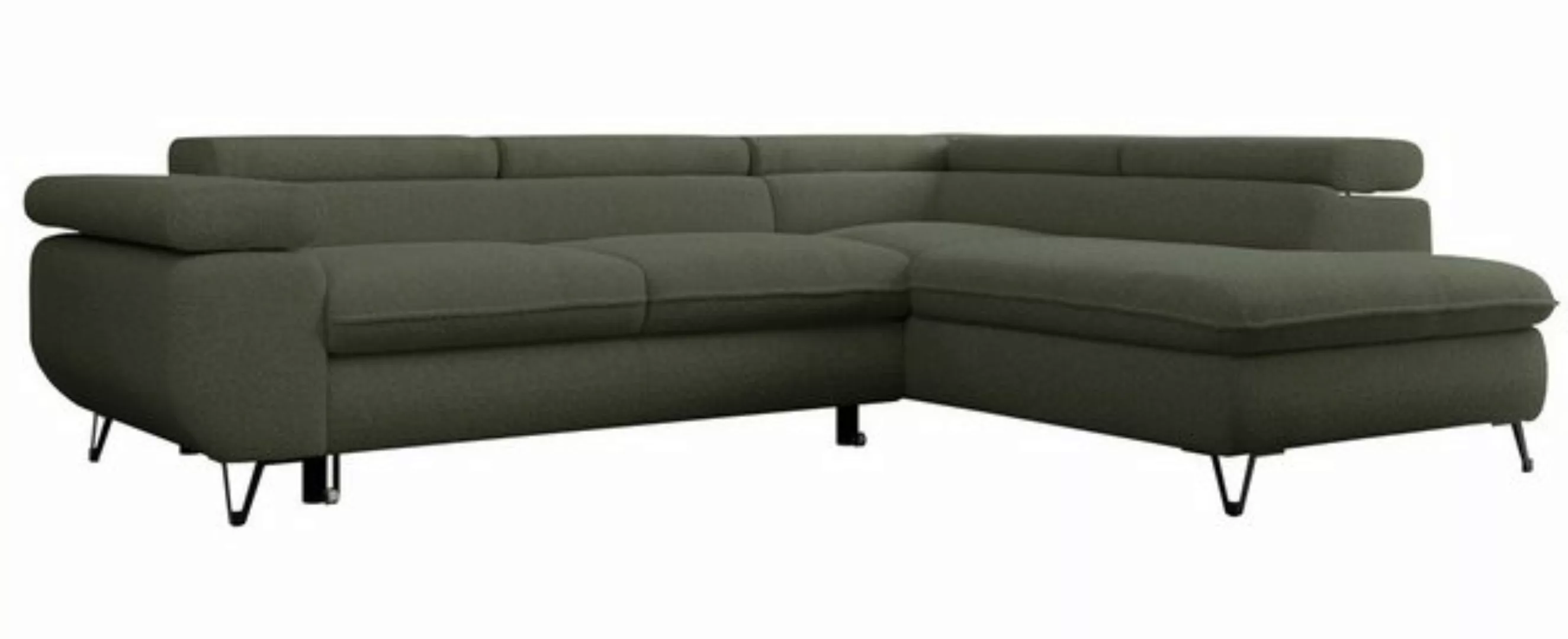 MKS MÖBEL Ecksofa PEDRO L, Set, HR35-Schaum, Metallbeinen, Wellenfedern, L- günstig online kaufen