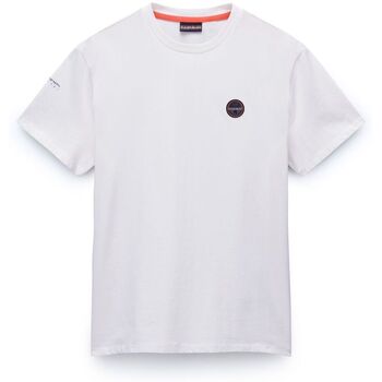Napapijri  T-Shirts & Poloshirts S-BADGE NP0A4I3N-2061 WHITE HERON günstig online kaufen