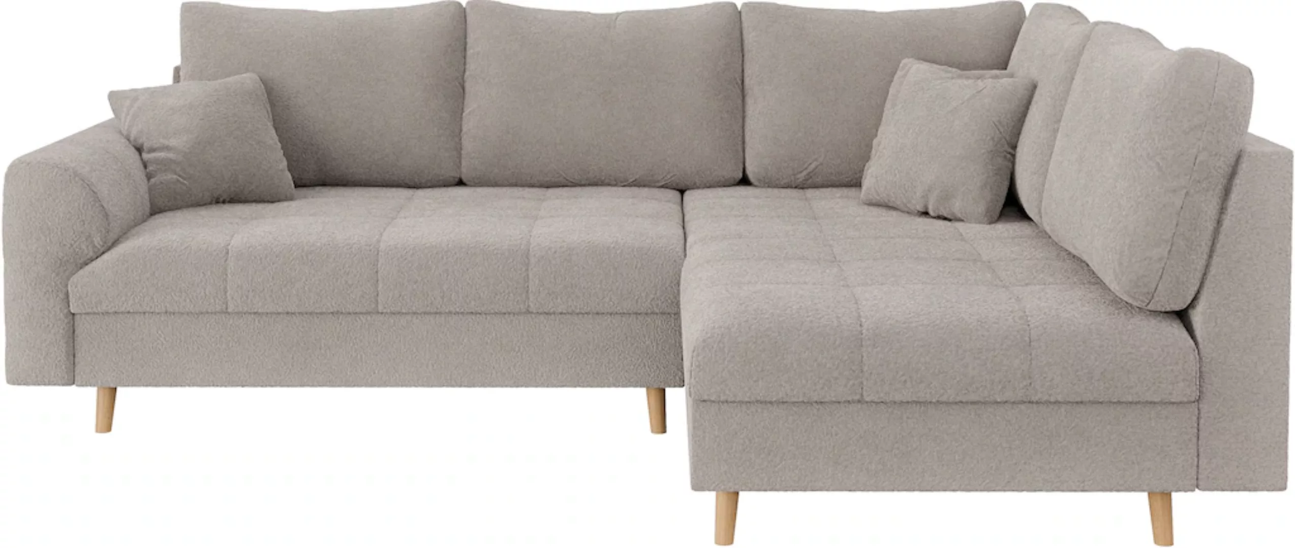 Home affaire Ecksofa »CHARRE L-Form mit Ottomane, Maße B/T/H: 231/161/81 cm günstig online kaufen