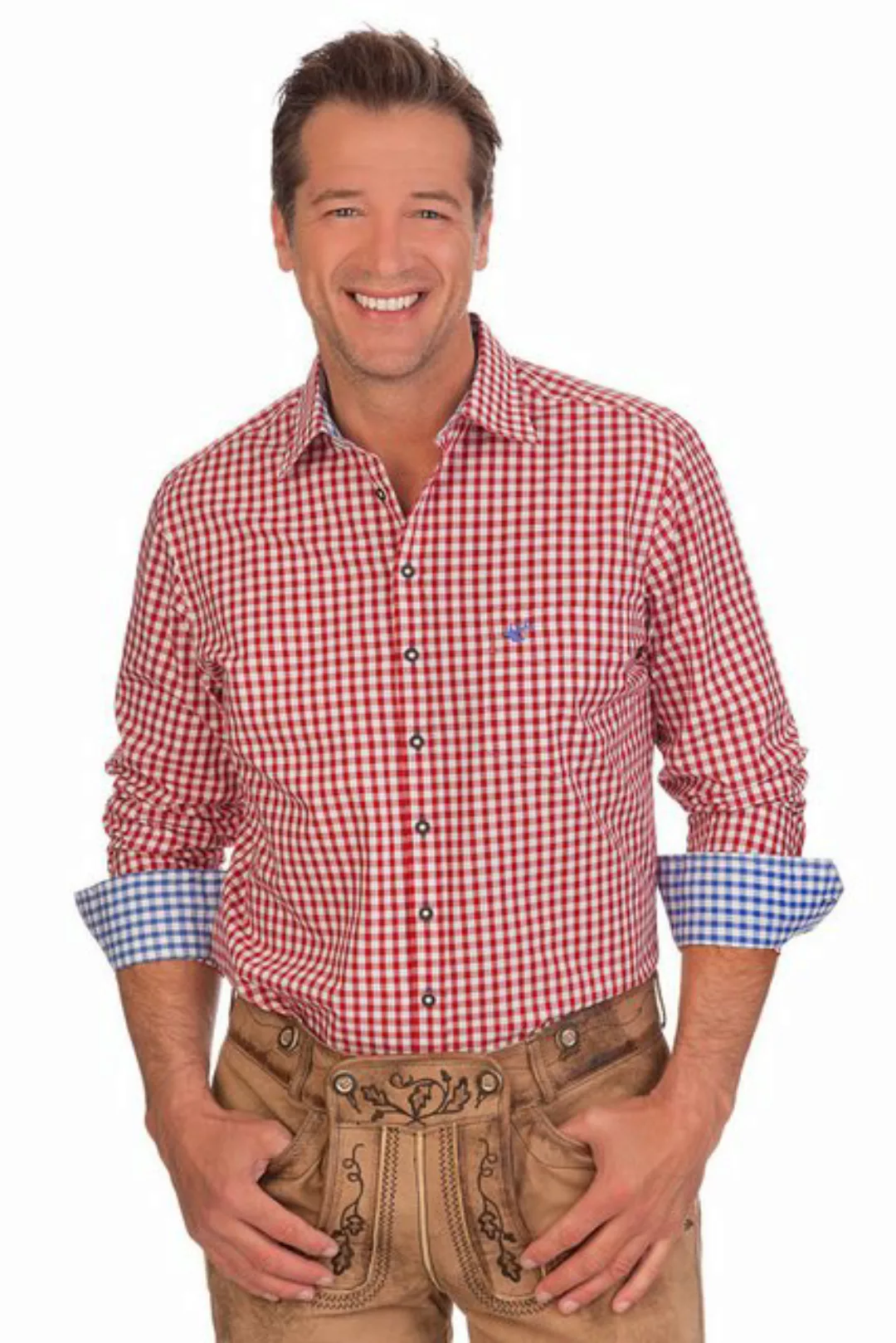 orbis Trachtenhemd Trachtenhemd - H1438 - rot günstig online kaufen