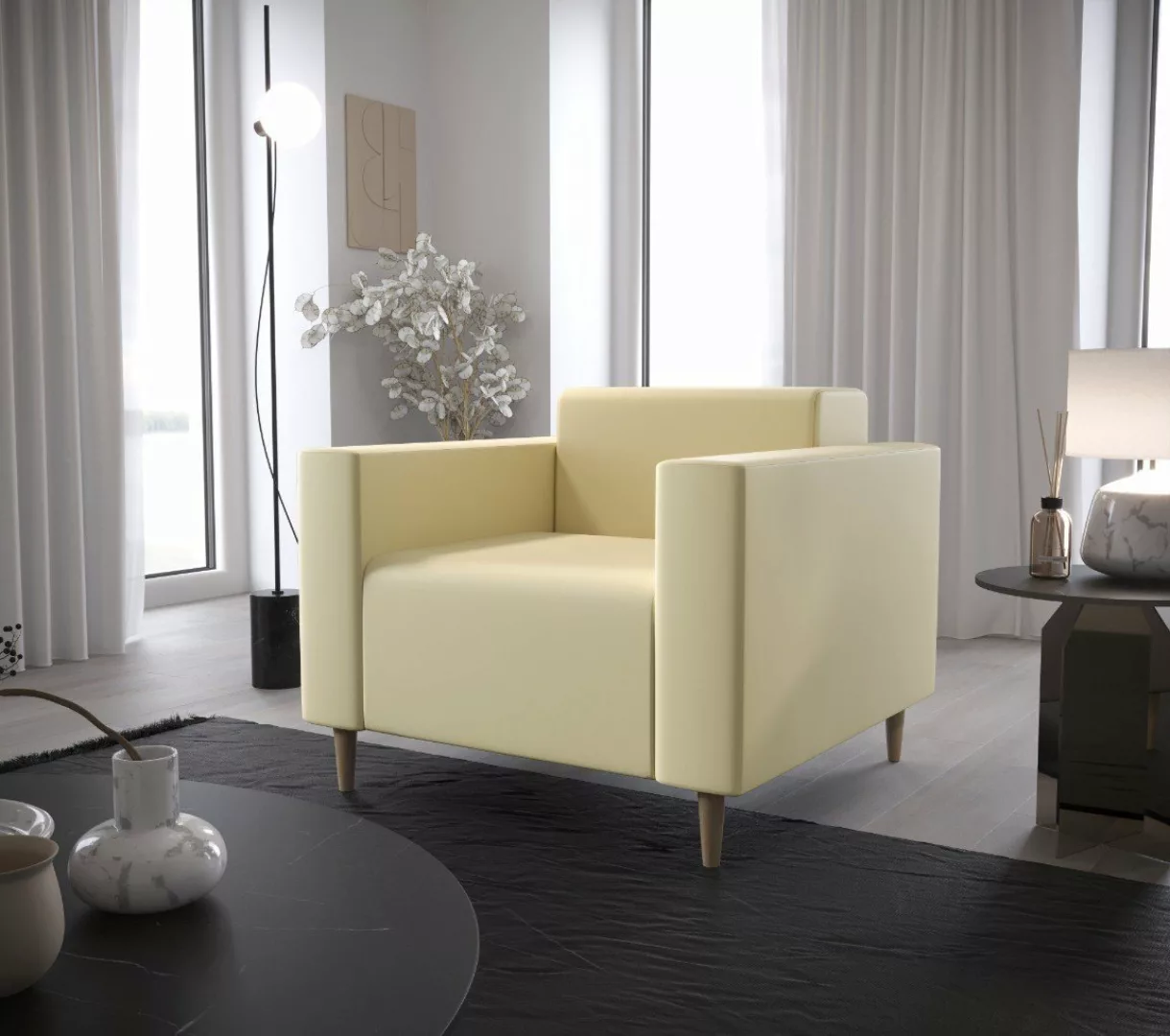 pressiode Sofa SOFA 1-Sitzer, verschiedene Farben, HUGO1 günstig online kaufen