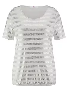 Rundhals-Shirt Emilia Lay weiss günstig online kaufen