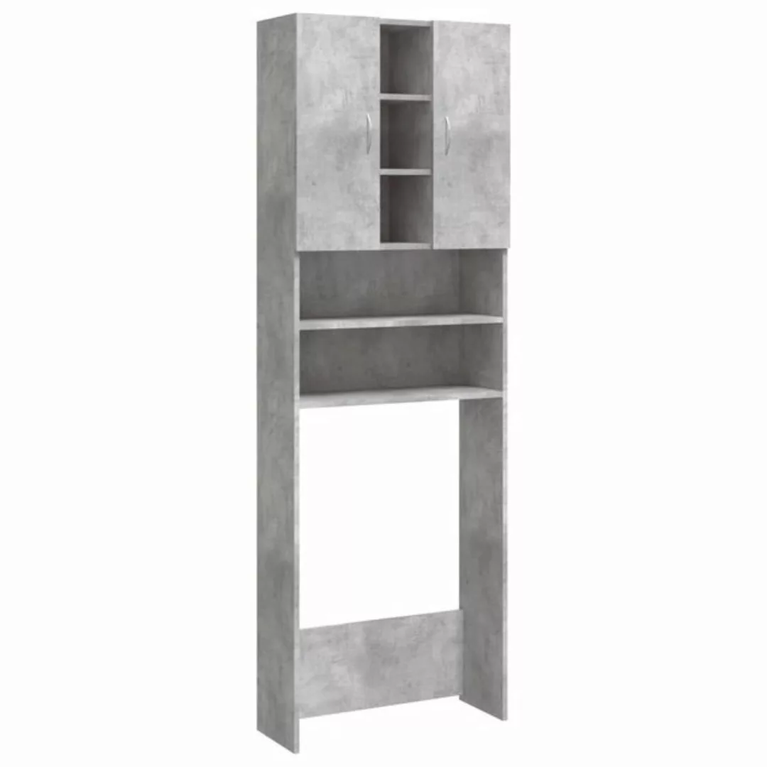 Waschmaschinenschrank Betongrau 64x25,5x190 Cm günstig online kaufen