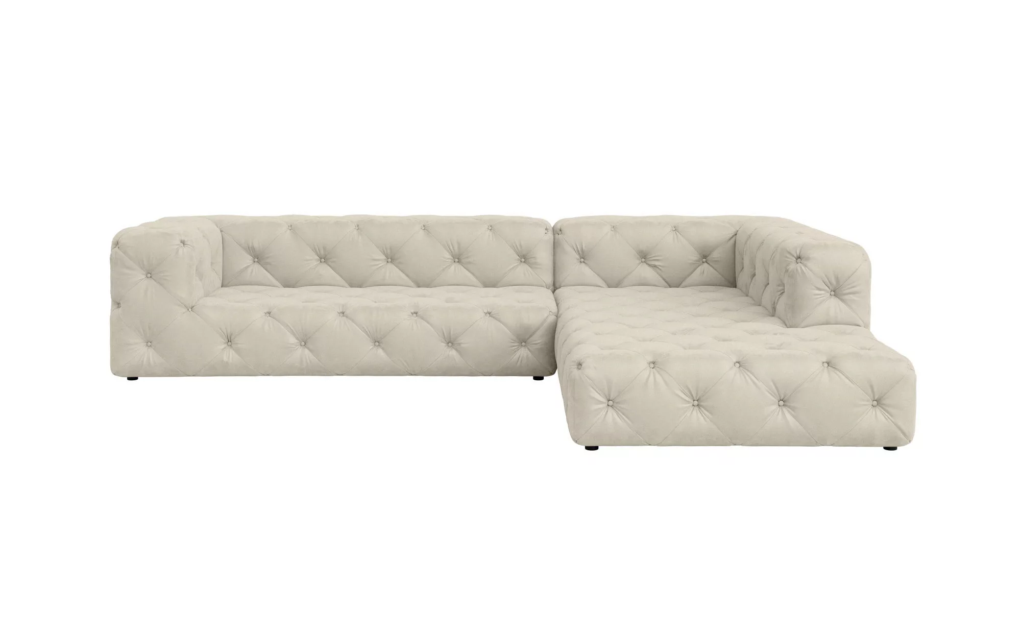 Places of Style Ecksofa »FOLLINA«, L-Form, mit klassischer Chesterfield-Kno günstig online kaufen