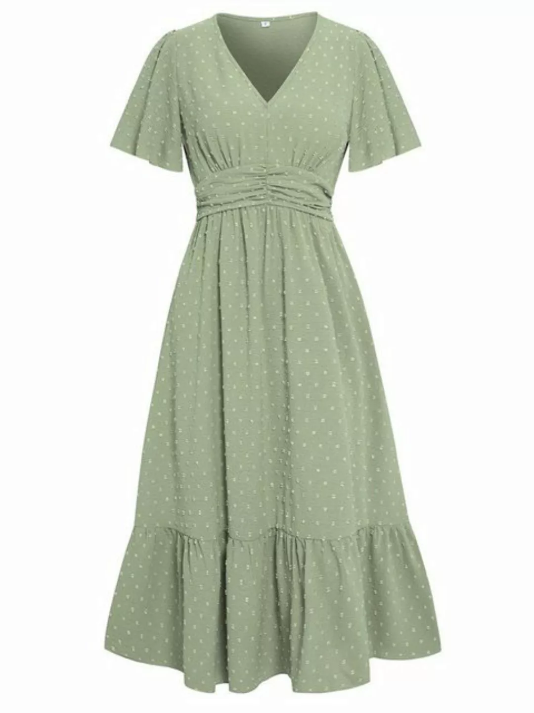 AFAZ New Trading UG Sommerkleid Fließendes Maxikleid mit kurzen Ärmeln und günstig online kaufen
