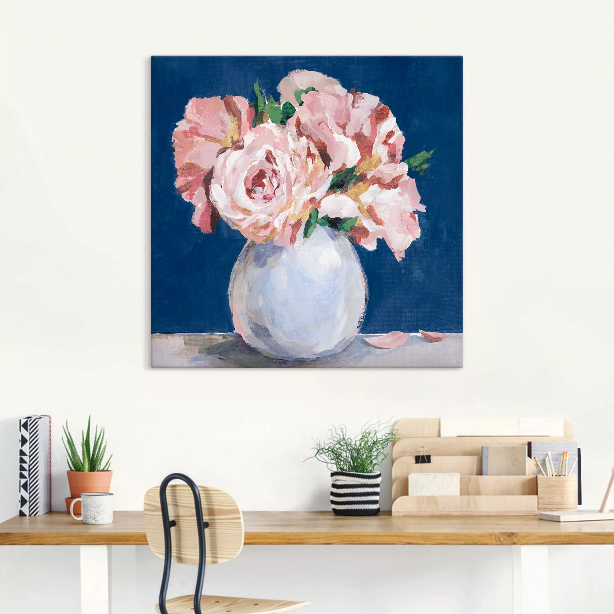 Artland Wandbild »Süße Pfingstrosen in der Vase«, Blumenbilder, (1 St.), al günstig online kaufen