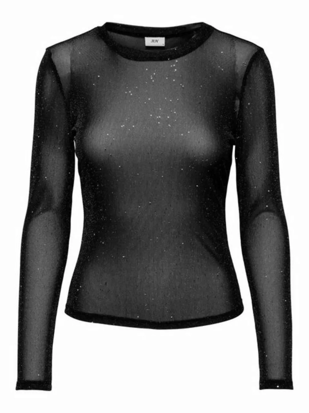 JACQUELINE de YONG Shirttop Top Enger Schnitt Rundhalsausschnitt Langarm JD günstig online kaufen