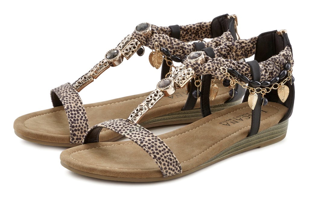 LASCANA Sandale "Sommerschuh", Sandalette, Sommerschuh im Festival-Look VEG günstig online kaufen